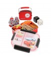 Eazy Kids  Steel Bento Lunch Box for Boys - Red